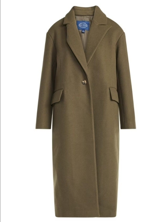 Scoop Jackets & Blazers - Scoop Olive Wool Coat